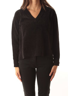 VELVET VENT V NECK WOM KNIT 10