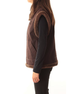SHEARLING GILET 01000M