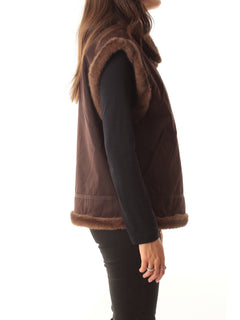 SHEARLING GILET 01000M