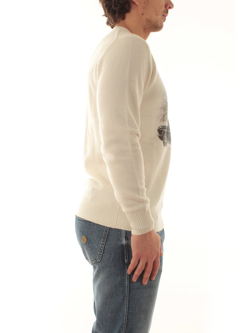 ROUND NECK SWEATER PRINT 03493M