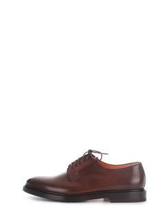Santoni Derby scarpa stringata elegante da uomo moro, MCOR16317JG3IOLCT50