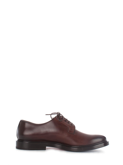 Santoni Derby scarpa stringata elegante da uomo moro, MCOR16317JG3IOLCT50