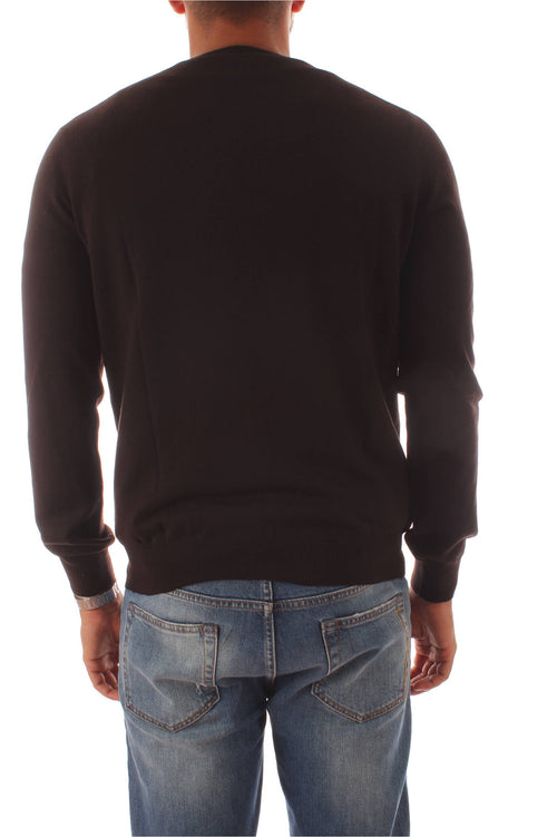 Bruto maglia girocollo da uomo marrone, 55167 14290