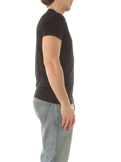 Lacoste T-shirt girocollo da uomo noir, TH6709