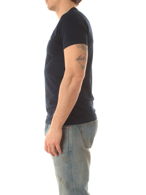 Lacoste T-shirt girocollo da uomo bleu marine, TH6709