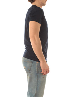 Lacoste T-shirt girocollo da uomo bleu marine, TH6709