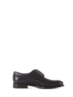 Santoni stringata derby da uomo blu,MCC014272JC6INOVU50