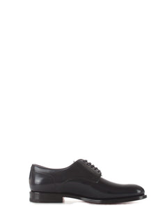 Santoni stringata derby da uomo blu,MCC014272JC6INOVU50