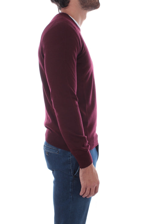 Bruto maglia girocollo casual da uomo bordeaux, 55167 14290