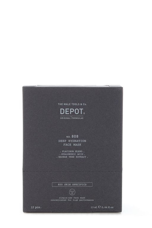 DEPOT 808 DEEP HYDRATION FACE MASK 12PZ da uomo,SHFM000
