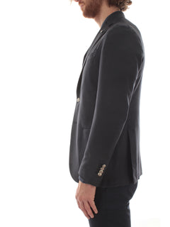 Luigi Bianchi Mantova giacca monopetto da uomo blu,2887 15841