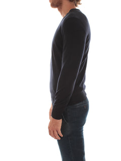 Drumohr maglia scollo a V da uomo blu,D0D481