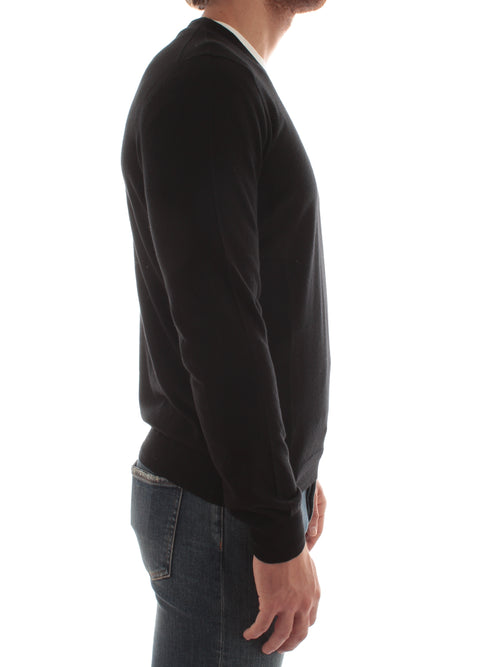 Drumhor maglia girocollo da uomo nero,D0TK103