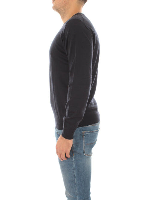 Drumhor maglia in cashmere da uomo blu,D0TK103