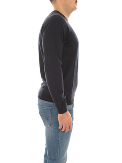 Drumhor maglia in cashmere da uomo blu,D0TK103