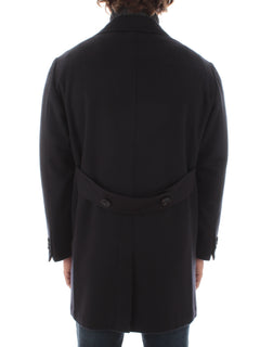 Kiton cappotto monopetto da uomo blu,UGO411K011401600S