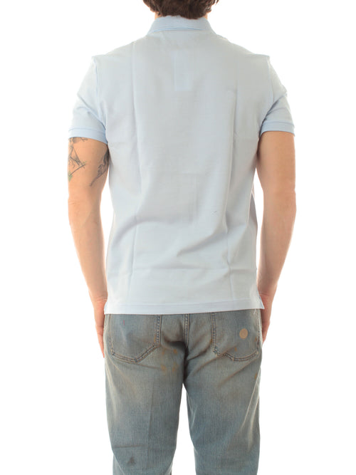 Lacoste polo slim da uomo bleu clair,PH4012