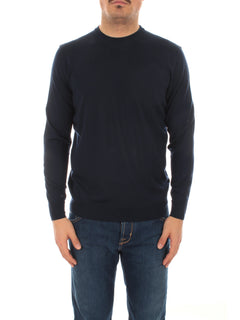 Drumohr maglia girocollo da uomo blu navy