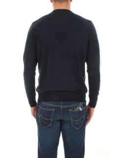 Drumohr maglia girocollo da uomo blu navy