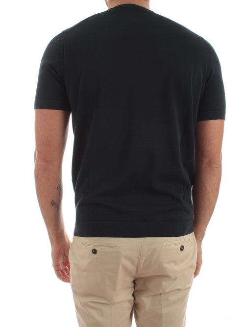 Drumohr T-shirt manica corta da uomo blu