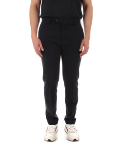 Michael Coal GEORGE pantaloni in lana vergine navy da uomo,MCGEO3798S22