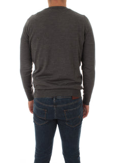 Drumohr maglia girocollo da uomo grigio