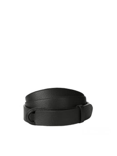Orciani cintura no buckle micron in pelle nero da uomo,NB0039