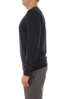 Barba maglia girocollo da uomo blu