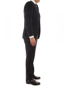 Kiton abito monopetto da uomo blu