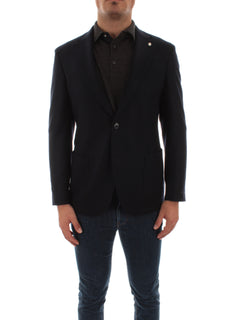 Luigi Bianchi Mantova giacca blazer blu da uomo,2403 24529