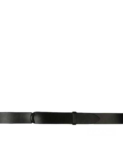 Orciani cintura Nobuckle in pelle da uomo nero
