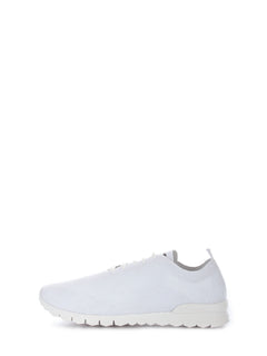 Kiton sneakers in tela di cotone da uomo bianco