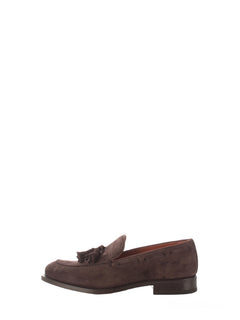 Arbiter mocassino in suede con nappa da uomo testa di moro