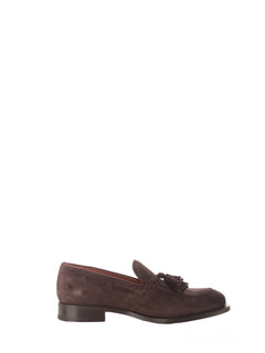 Arbiter mocassino in suede con nappa da uomo testa di moro