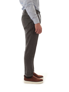 Berwich Retro Merino Wool Herringbone da uomo grey