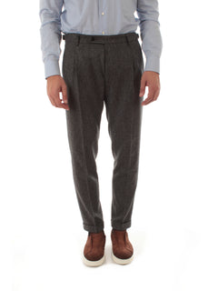 Berwich Retro Merino Wool Herringbone da uomo grey