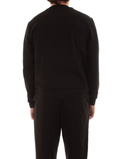 Lacoste felpa jogger in cotone spazzolato da uomo nero