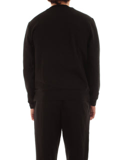 Lacoste felpa jogger in cotone spazzolato da uomo nero