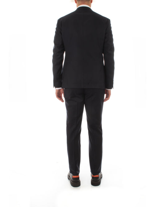 Luigi Bianchi Mantova abito monopetto sfoderato da uomo blu