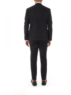 Luigi Bianchi Mantova abito monopetto sfoderato da uomo blu