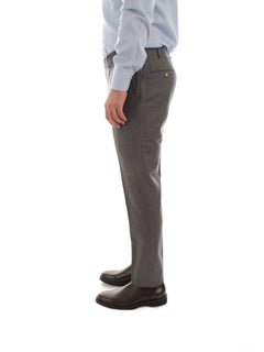 Santaniello RIMA pantalone in lana e cashmere da uomo grigio