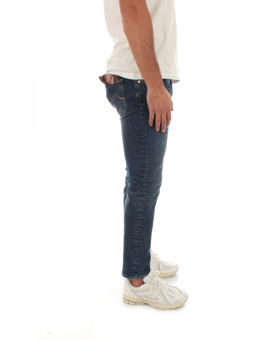 Jacob Cohen Scott jeans da uomo blu washed