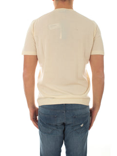Drumohr T-shirt manica corta da uomo panna