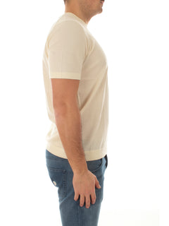 Drumohr T-shirt manica corta da uomo panna