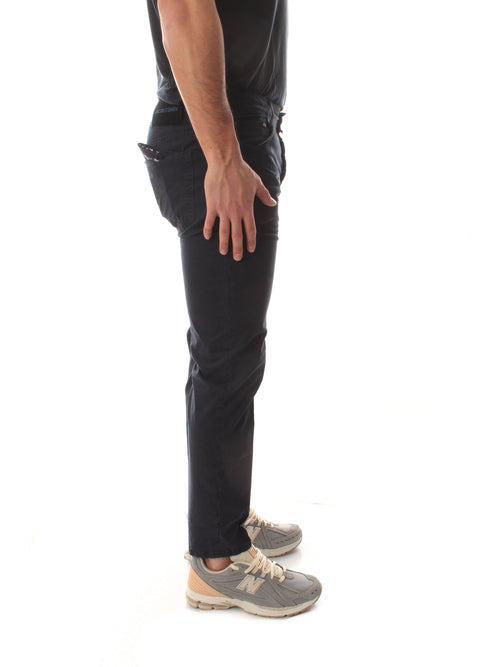 Jacob Cohen pantaloni scott cropped carrot slim da uomo blu