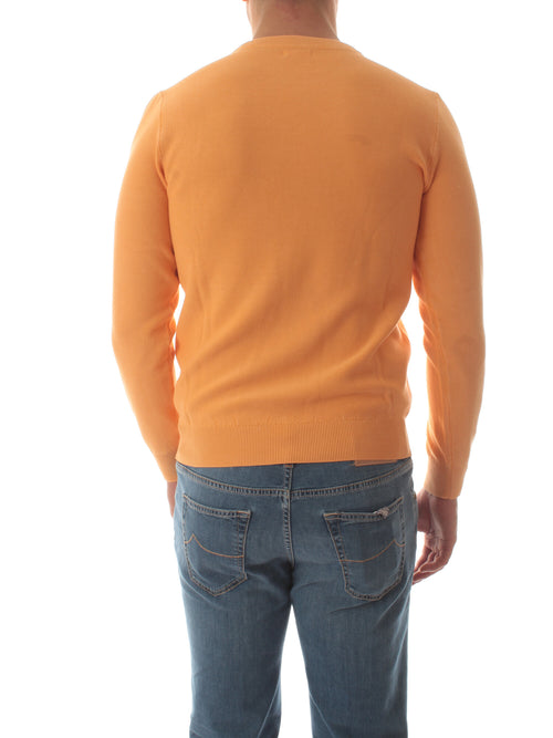 Sun 68 round vintage maglia da uomo arancione