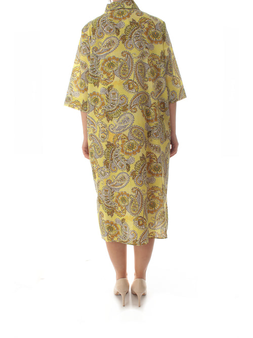 Persona By Marina Rinaldi ATTUALE abito dis. cashmere giallo da donna