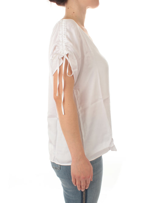 Persona By Marina Rinaldi EXPLOIT blusa in twill da donna bianco