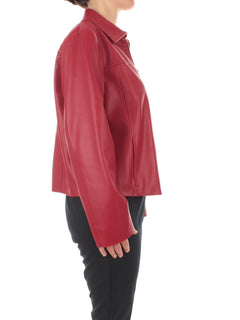 Persona by Marina Rinaldi Elodia giacca in jersey spalmato da donna rubino