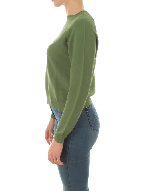 Emme Marella READER maglia cropped da donna verde